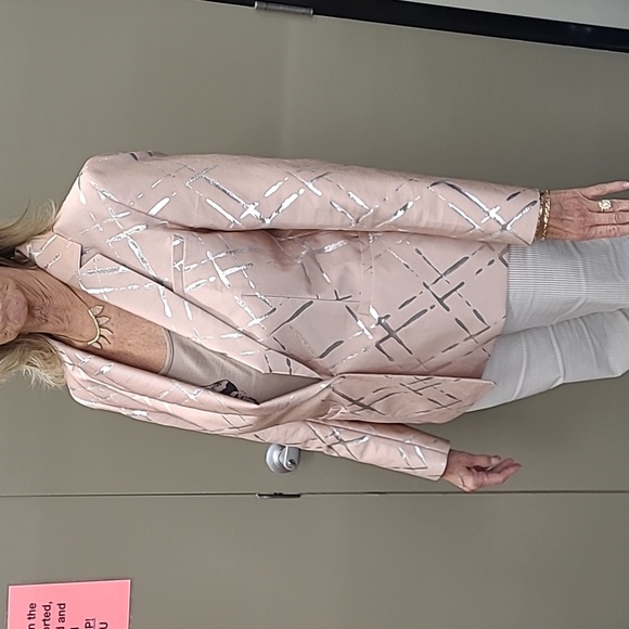 Escada Jackets & Blazers - Escada Pink & Silver Jacket Size    10 12